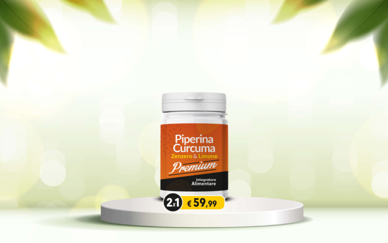 Prova Piperina e Curcuma Premium per depurarti e ritrovare la regolarità intestinale